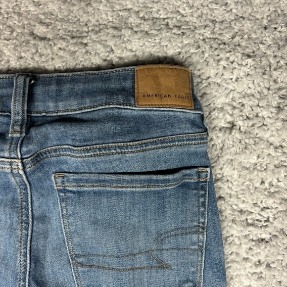 American Eagle Jeans Womens 2 Jegging Next Level Stretch Light Wash Casual Basic - Picture 5 of 6